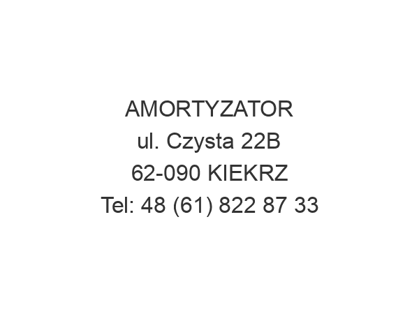 AMORTYZATOR ul. Czysta 22B 