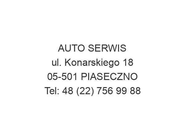 AUTO SERWIS ul. Konarskiego 18 