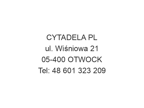 CYTADELA PL ul. Wiśniowa 21 