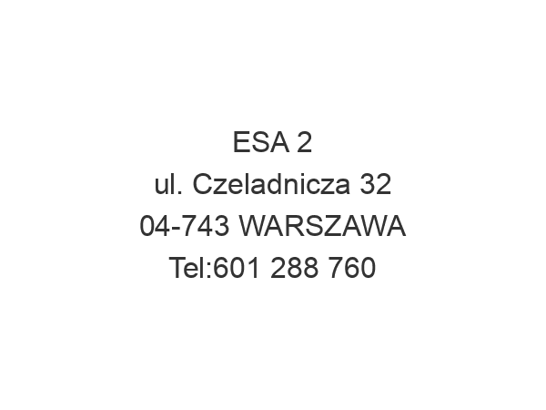 ESA 2 ul. Czeladnicza 32 