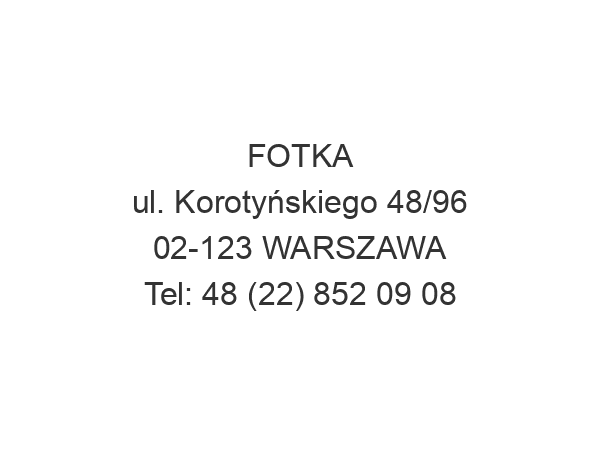 FOTKA ul. Korotyńskiego 48/96 