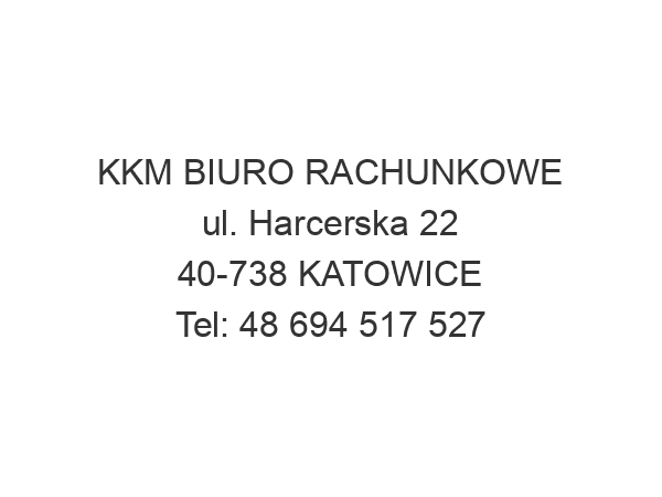 KKM BIURO RACHUNKOWE ul. Harcerska 22 