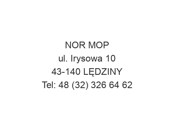 NOR MOP ul. Irysowa 10 