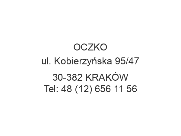 OCZKO ul. Kobierzyńska 95/47 