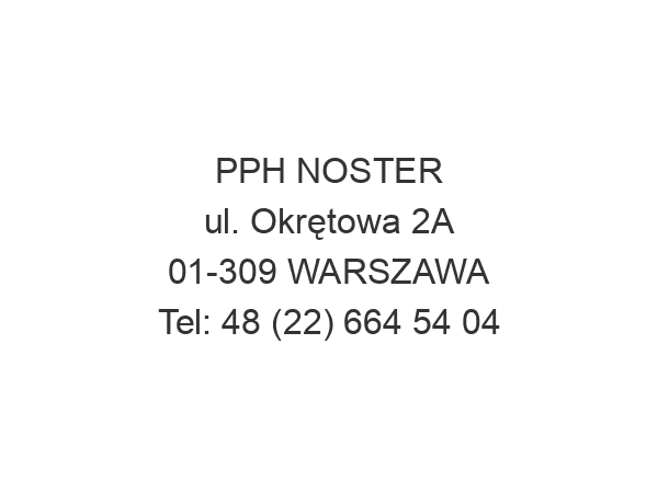 PPH NOSTER ul. Okrętowa 2A 