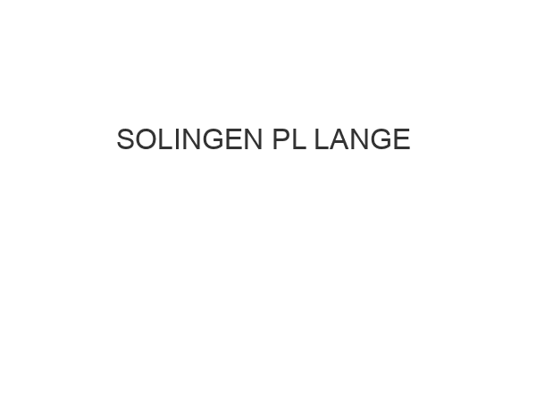 SOLINGEN PL LANGE & S KA SPÓŁKA JAWNA ul. Górnicza 22B/3 